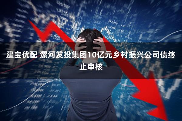 建宝优配 漯河发投集团10亿元乡村振兴公司债终止审核