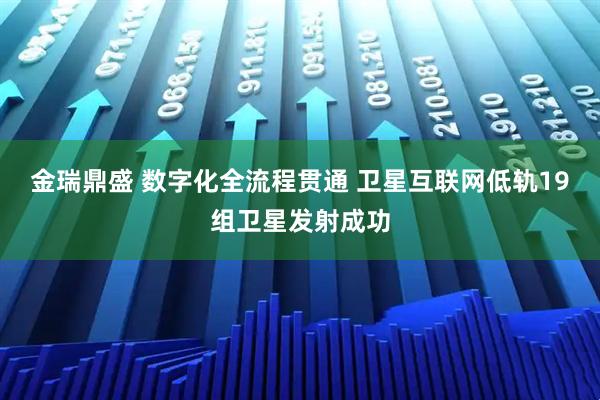 金瑞鼎盛 数字化全流程贯通 卫星互联网低轨19组卫星发射成功